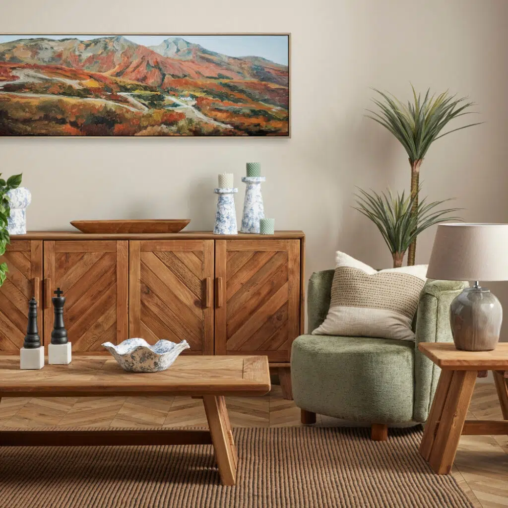 Chenille Armchair Green