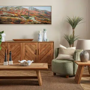 Chenille Armchair Green