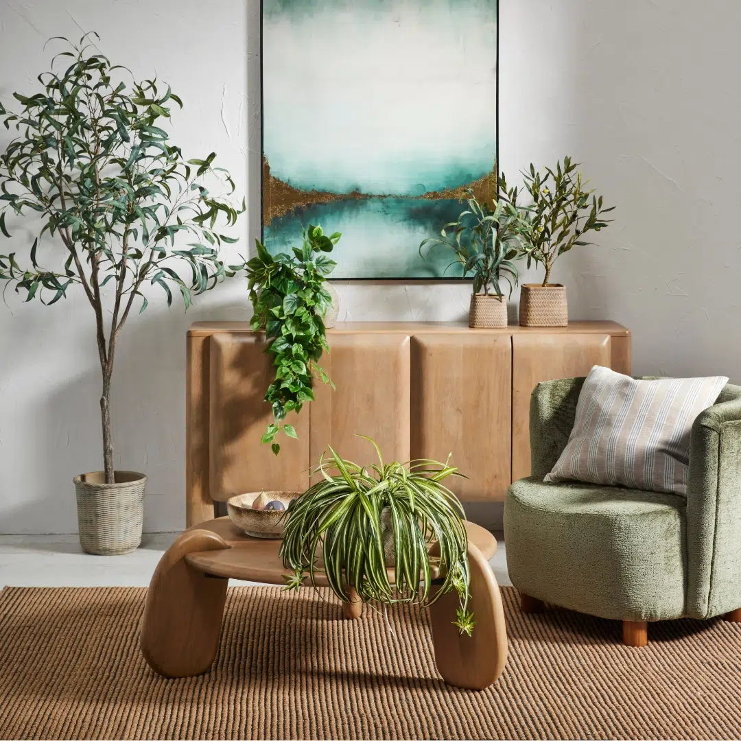 Chenille Armchair Green