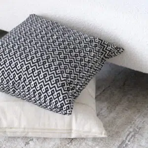 Yarra 55cm cushion with soft feather filling and removable cover