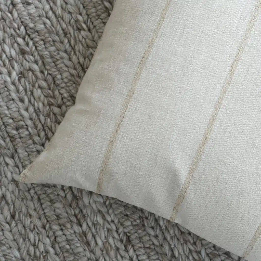 55cm cushion with soft feather filling and removable cover