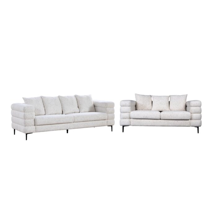 Jasper Fabric 3 & 2 Seater Sofa Set