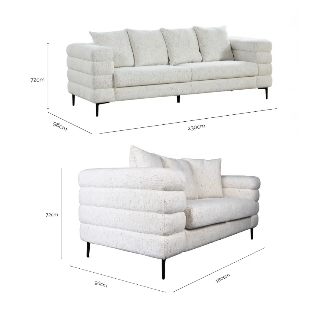 Jasper Fabric 3+2 Seater Sofa Set