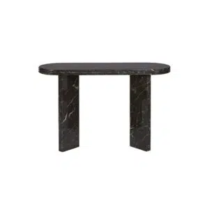 Andre Marble Console Table - Black