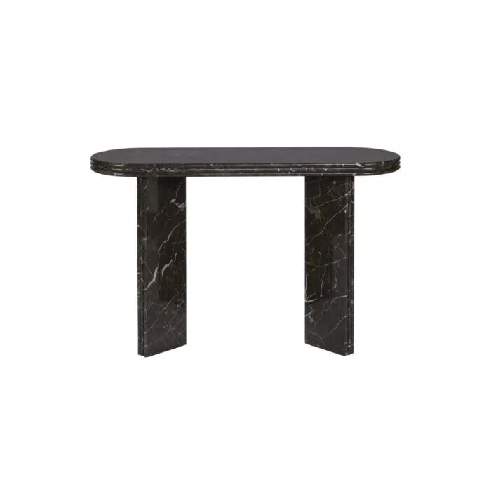 Andre Marble Console Table – Black