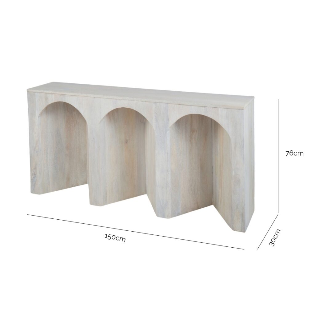 Arch Wood Console Table