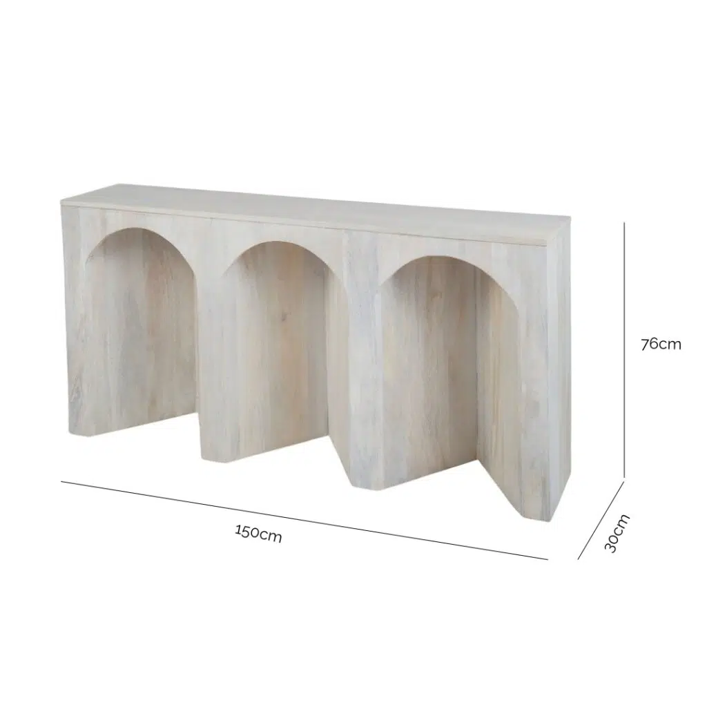 Arch Wood Console Table