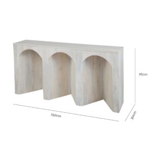 Arch Wood Console Table