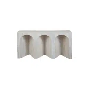 Arch Wood 150cm Console Table - White Wash