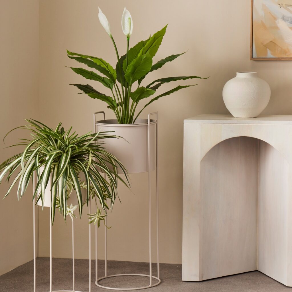 Arch Wood Console Table - White Wash