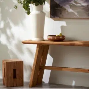 Elroi Console Table in natural colour, perfect for modern homes
