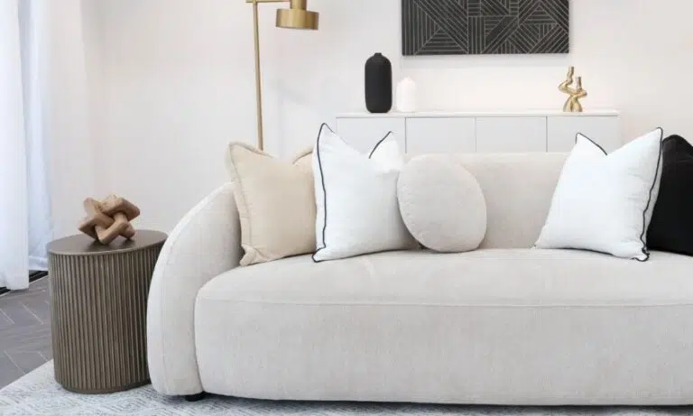 Mira 3 Seater Sofa with slim arms and deep seat
