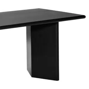 Modern black Montauk Dining Table measuring 2 meters
