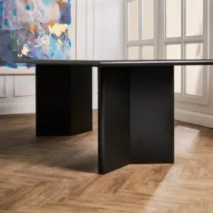 2 meter Montauk Dining Table - Black dining room furniture