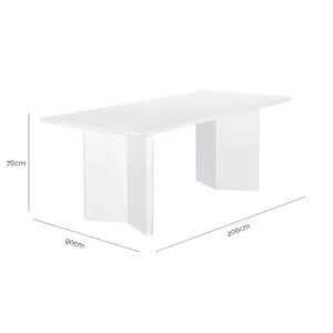Montauk Dining Table – 2m White
