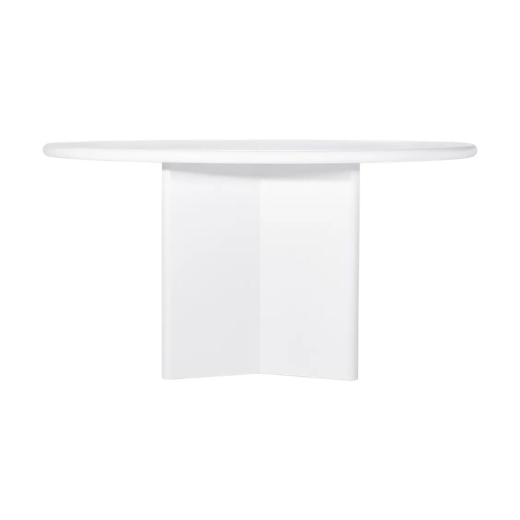 Montauk Round Dining Table - 1.5m White