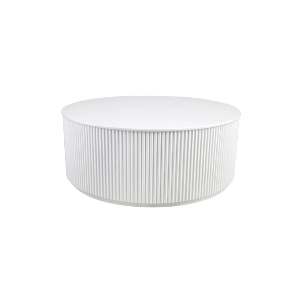 Nomad Round Coffee Table - White