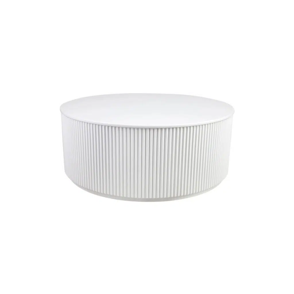 Nomad Round Coffee Table - White