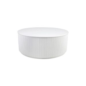 Nomad Round Coffee Table - White