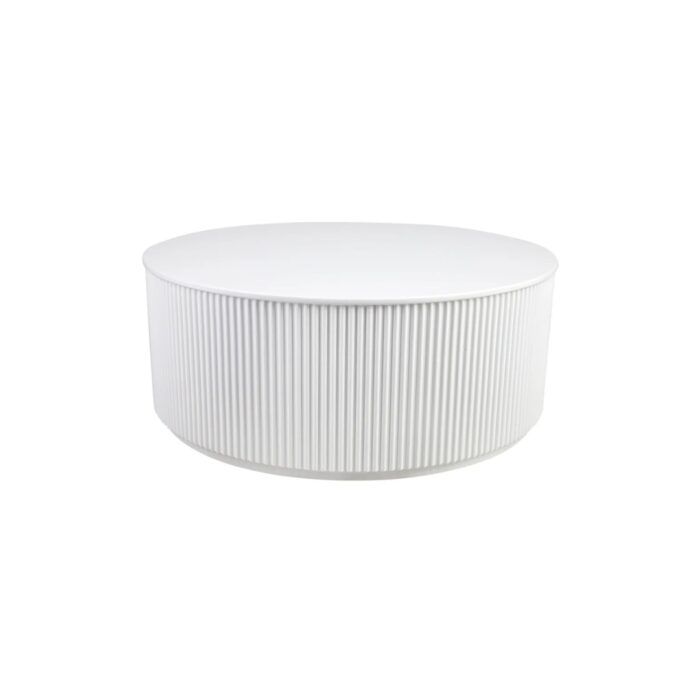 Nomad Round Coffee Table – White