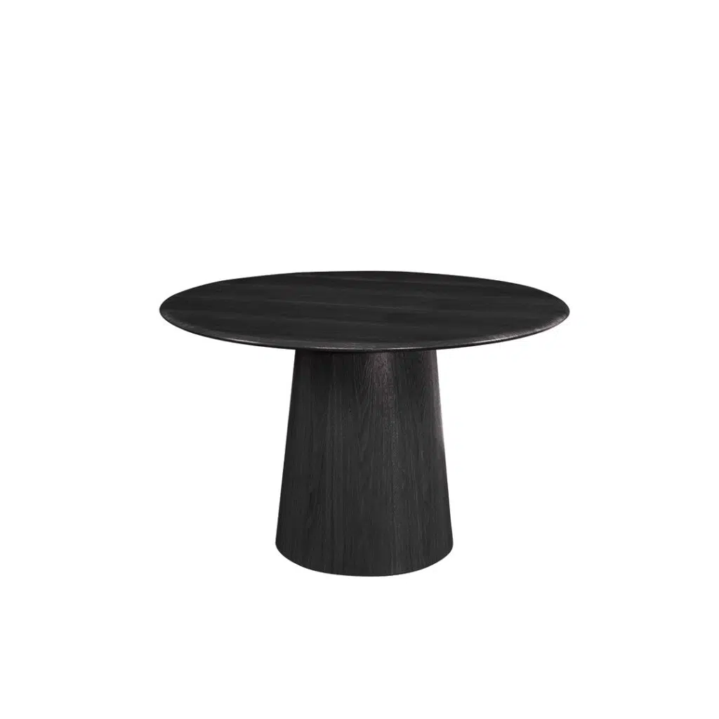 Oliver Round 120cm Dining Table - Black