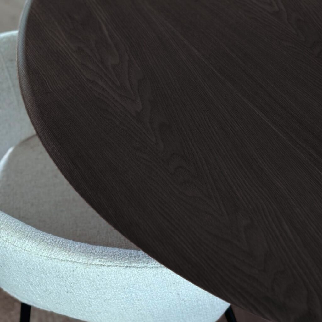 Oliver Round 120cm Dining Table - Black