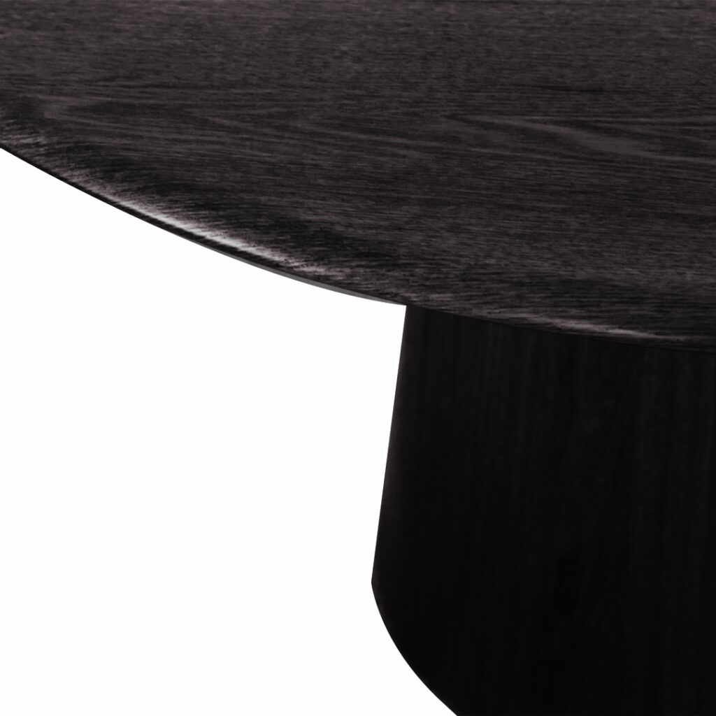 Oliver Round 120cm Dining Table - Black