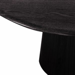 Oliver Round 120cm Dining Table - Black