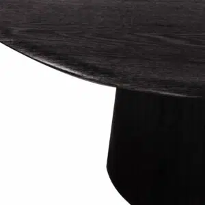 Oliver Round 120cm Dining Table - Black