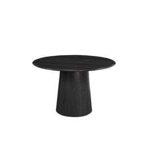 Oliver Round 120cm Dining Table - Black