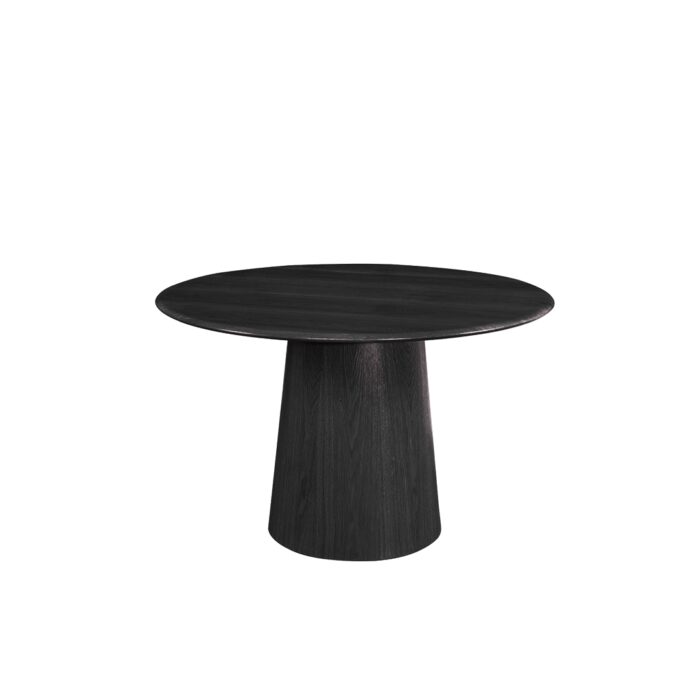 Oliver Round 120cm Dining Table – Black