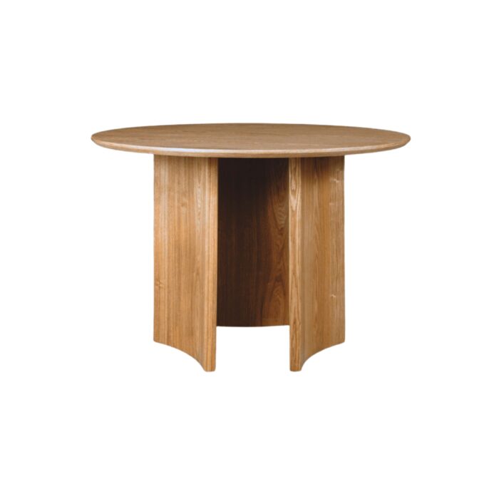 Pillar 120cm Round Dining Table in Natural Oak