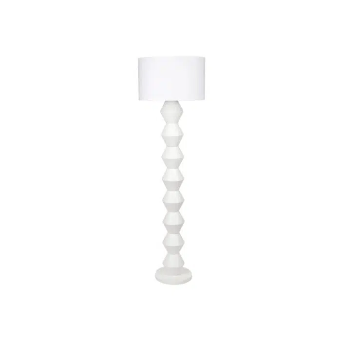 Abstract Floor Lamp – White