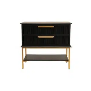 Aimee Bedside Table Large Black