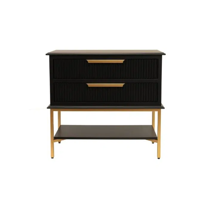 Aimee Bedside Table – Large Black