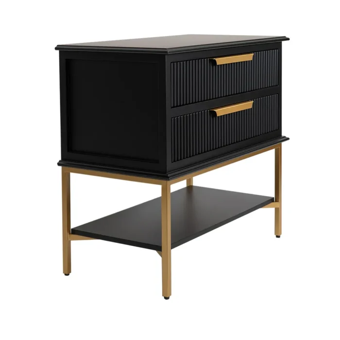 Aimee Bedside Table Large Black1