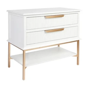 Aimee Bedside Table Large White2