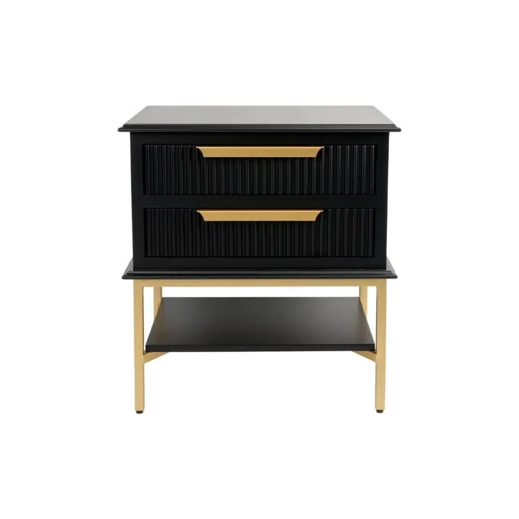 Aimee Bedside Table Small Black