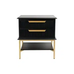 Aimee Bedside Table Small Black