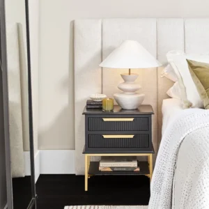 Aimee Bedside Table Small Black1