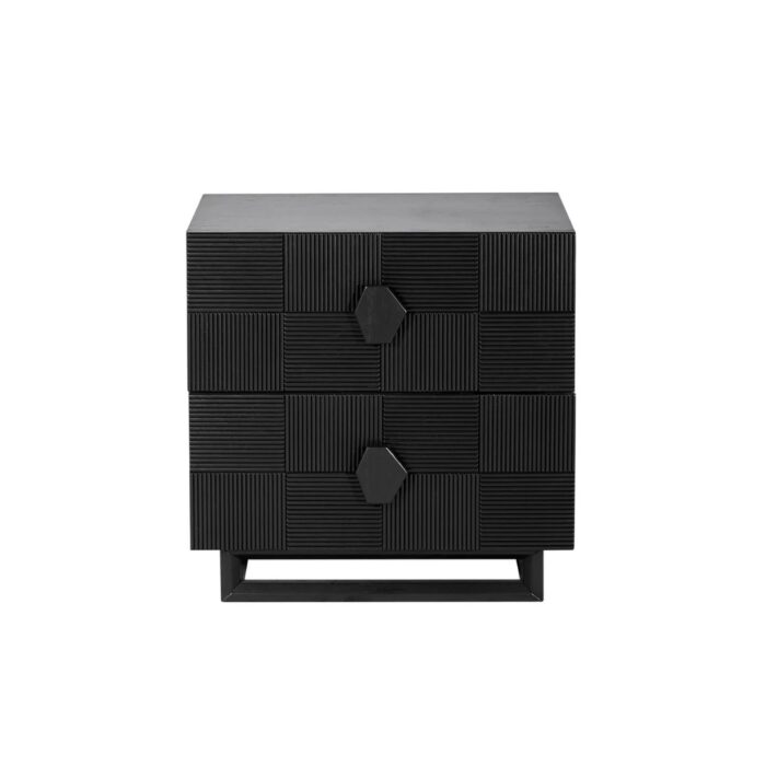 Alton Bedside Table – Large Black