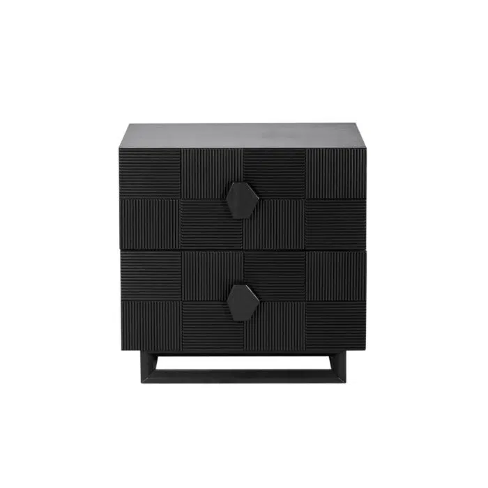 Alton Bedside Table – Large Black