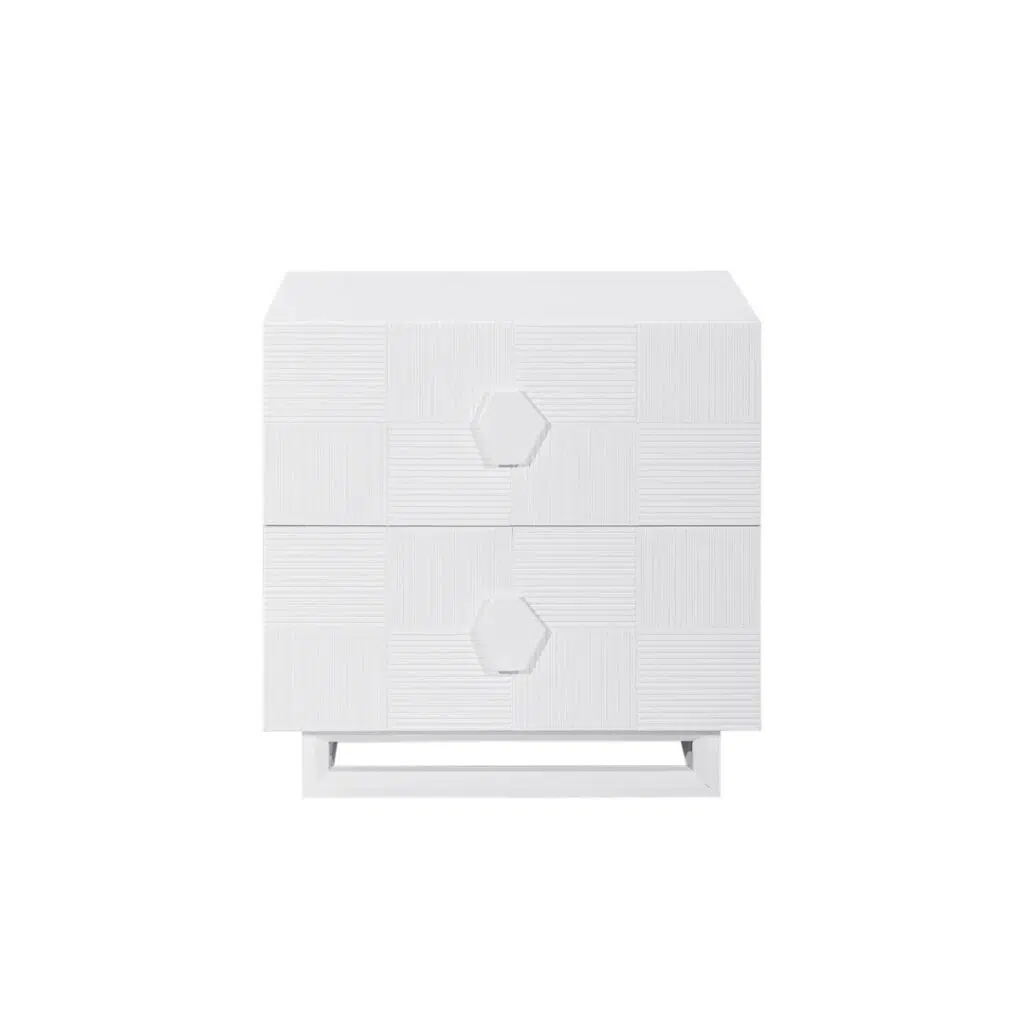 Alton Bedside Table Large White
