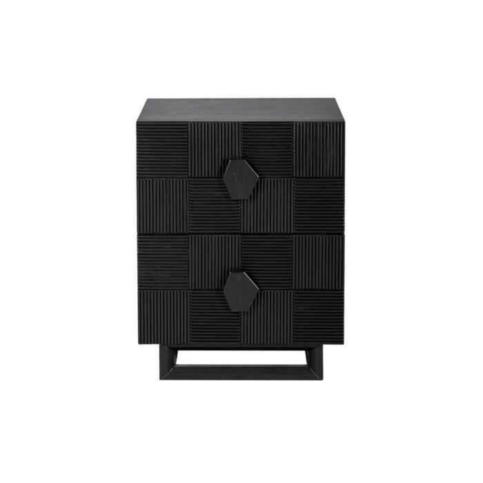 Alton Bedside Table – Small Black