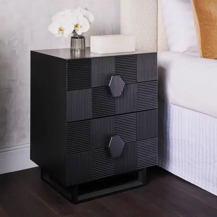 Alton Bedside Table Small Black1