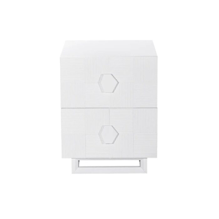 Alton Bedside Table – Small White