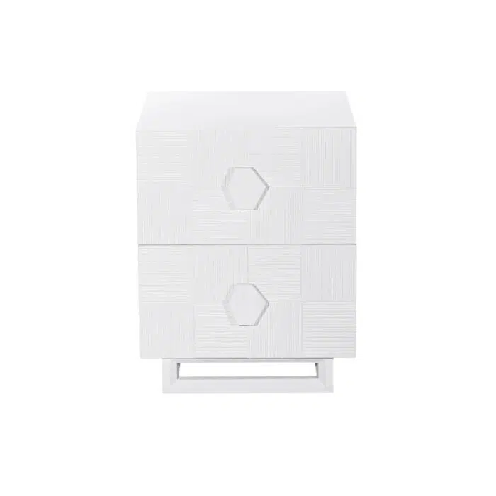 Alton Bedside Table – Small White