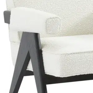 Ambrose Arm Chair White Boucle5