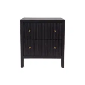Ariana Bedside Table Large Black