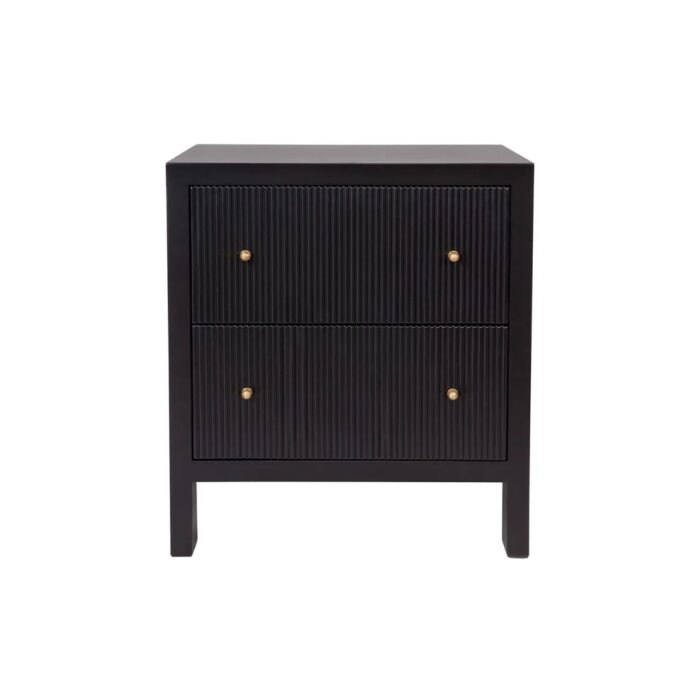 Ariana Bedside Table – Large Black